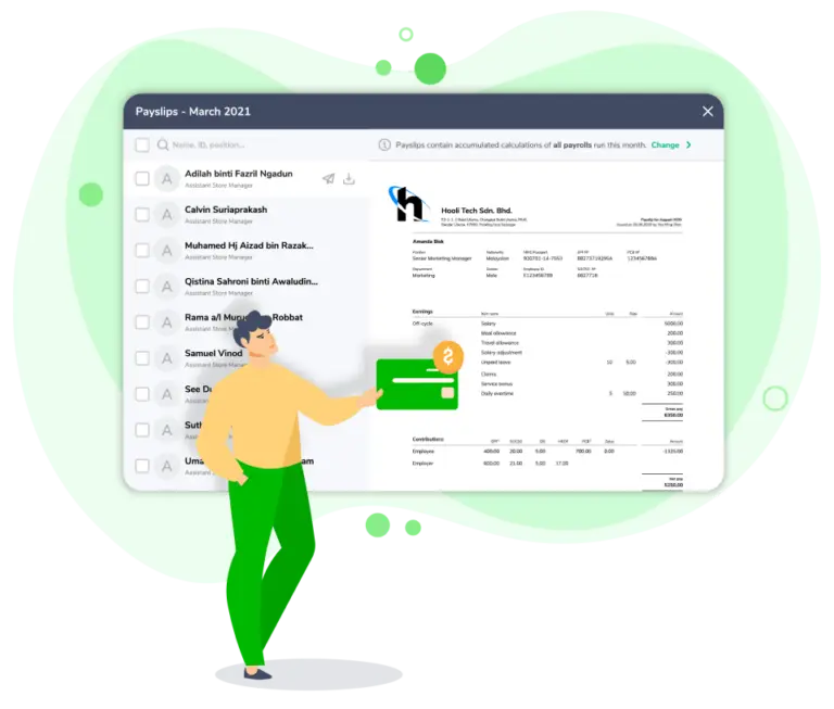 Accessing payslip