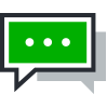 Icon showing chat