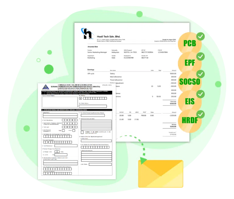 Form and payslip