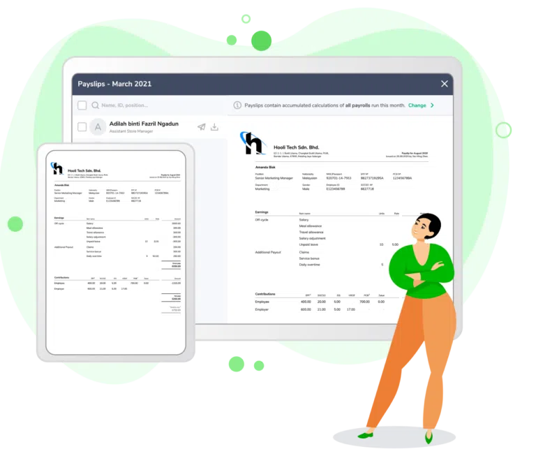 Employees accessing payslips on platforms