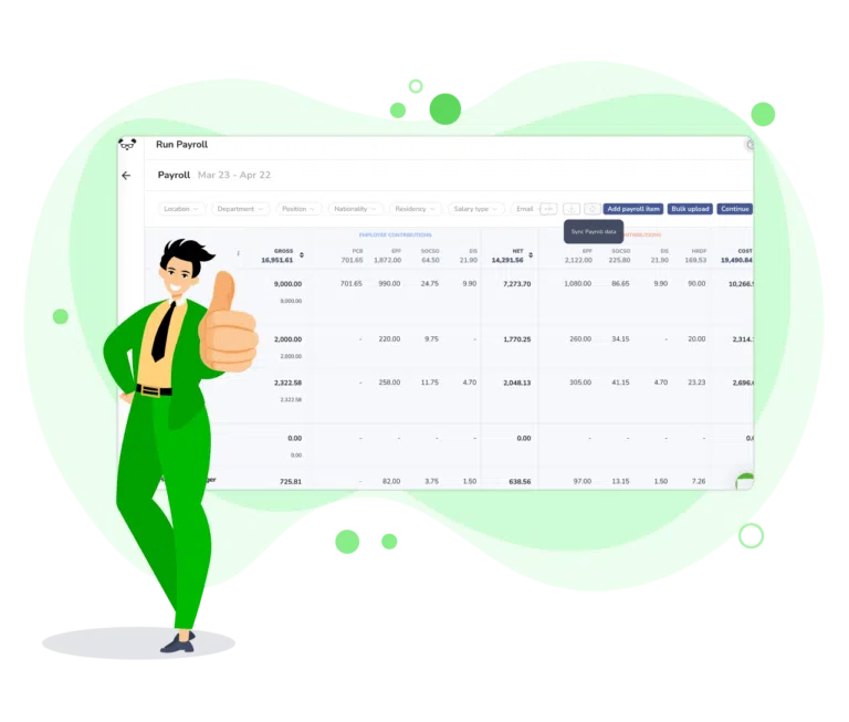 Sync payroll on run payroll page