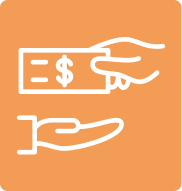 Icon showing payment