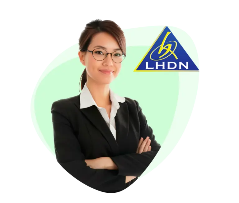 Girl with LHDN logo