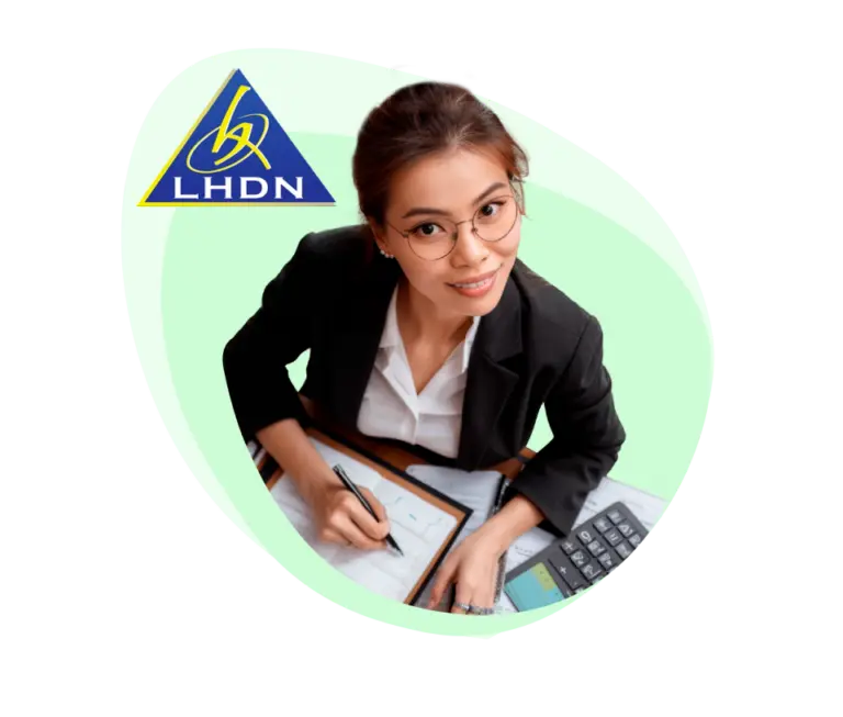 Girl with LHDN logo