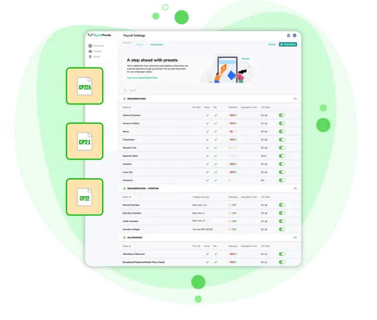 Generate statutory reports 