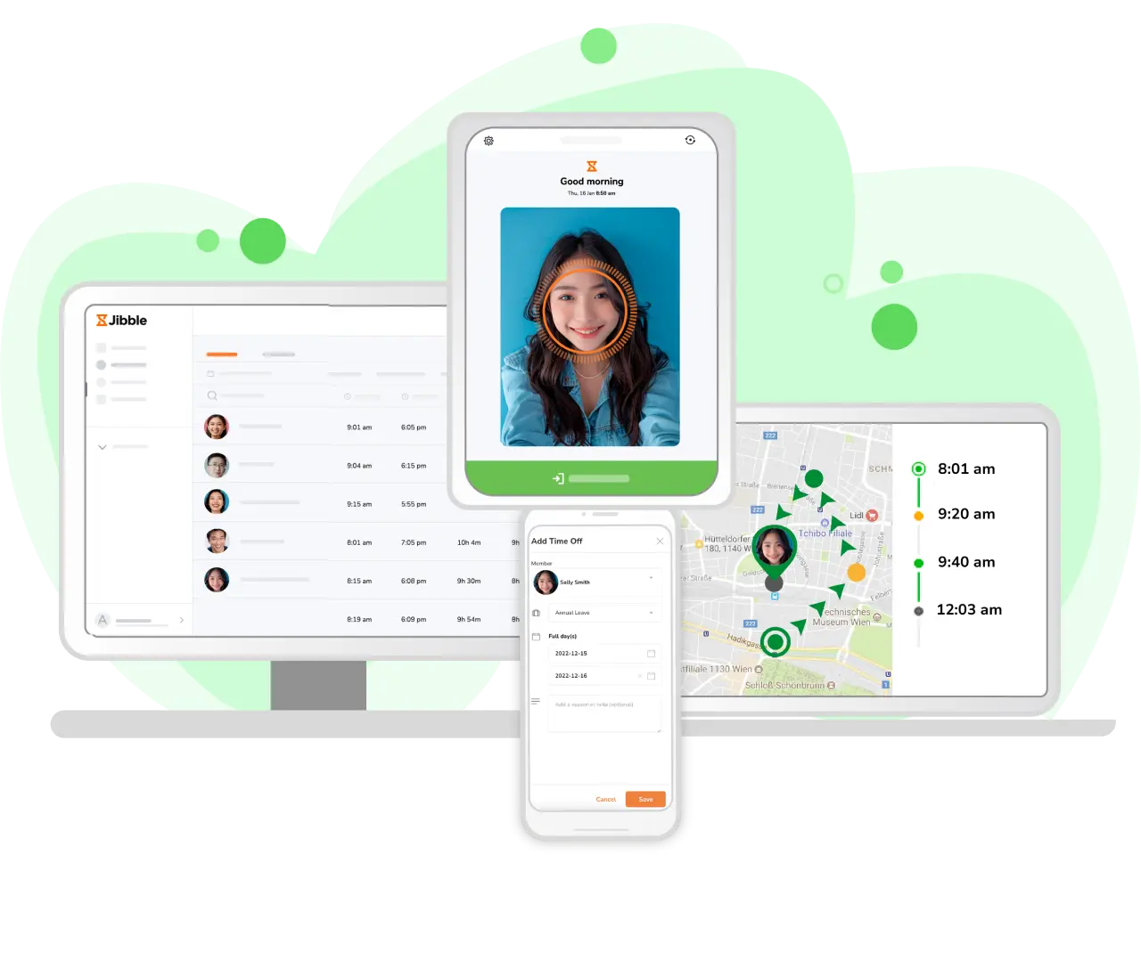 Manage attendance and leave on any device