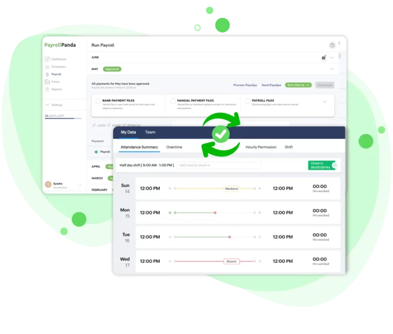 Syncing payroll data