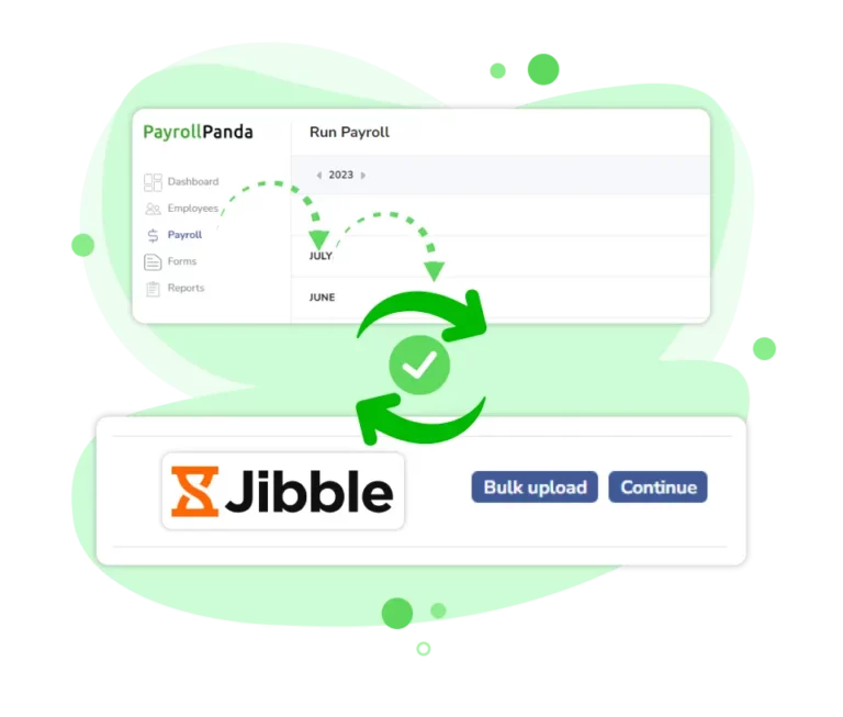 Transferring data to Jibble