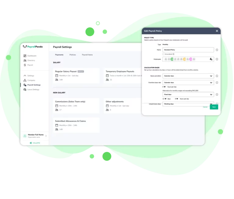 Automated salary calculations