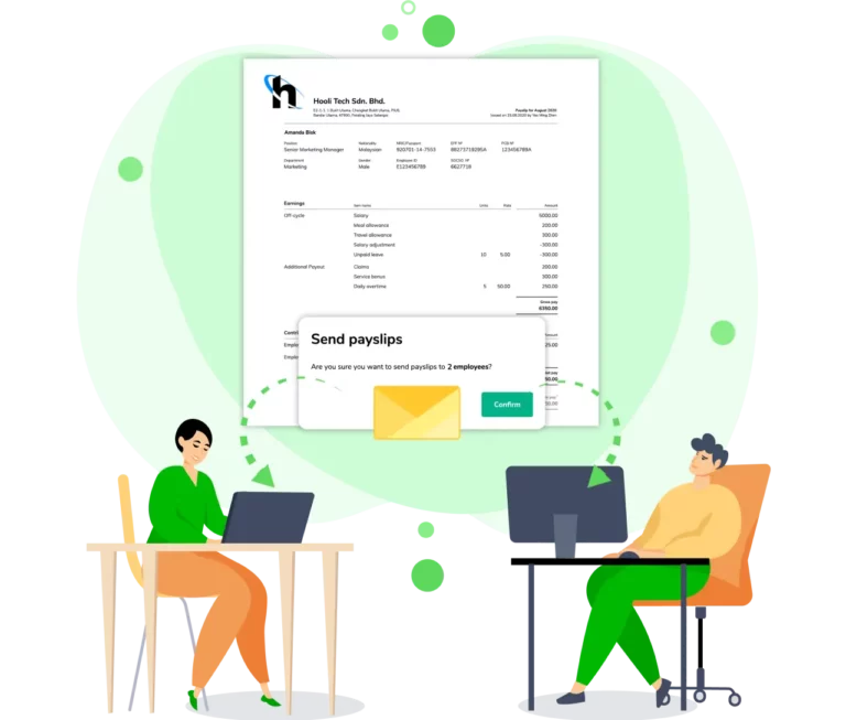 Generating payslips and sending to employees
