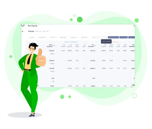 Sync payroll on run payroll page