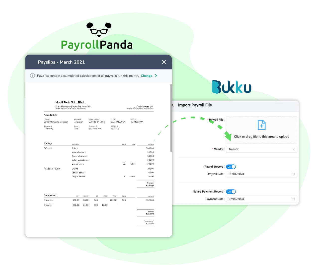 Syncing PayrollPanda with Bukku